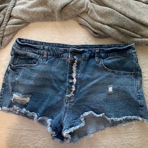High rise shorts
